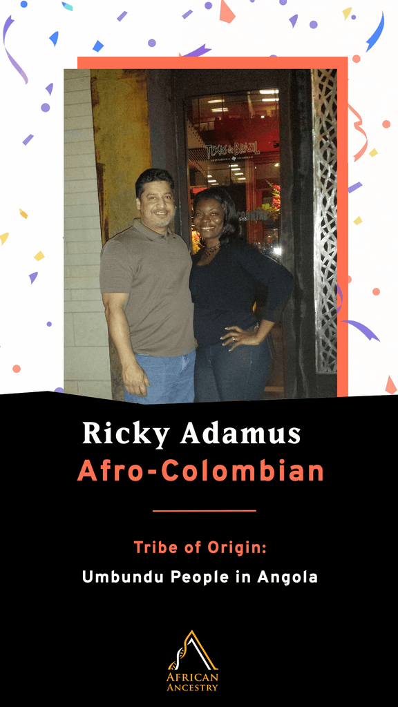 Ricky Adamus, Afro-Colombian. Umbundu People.