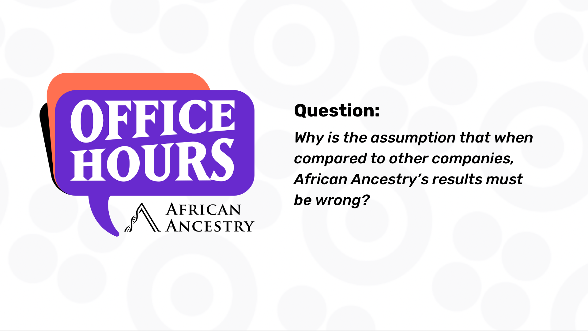 Dr. Gina asks, Why must our results be wrong?