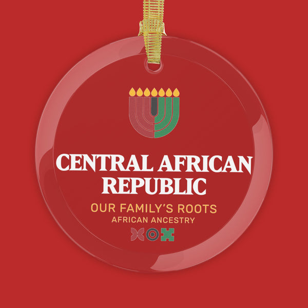 Central African Republic Glass Ornament