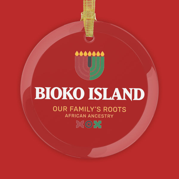 Bioko Island Glass Ornament