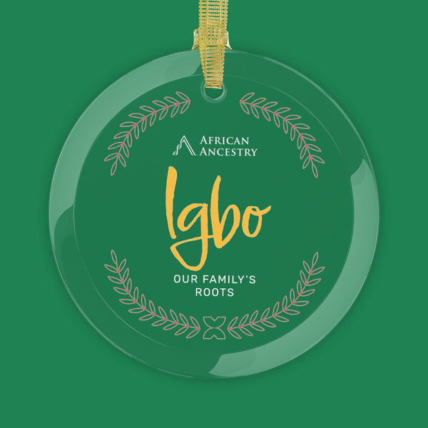 Ornamento de vidro Igbo