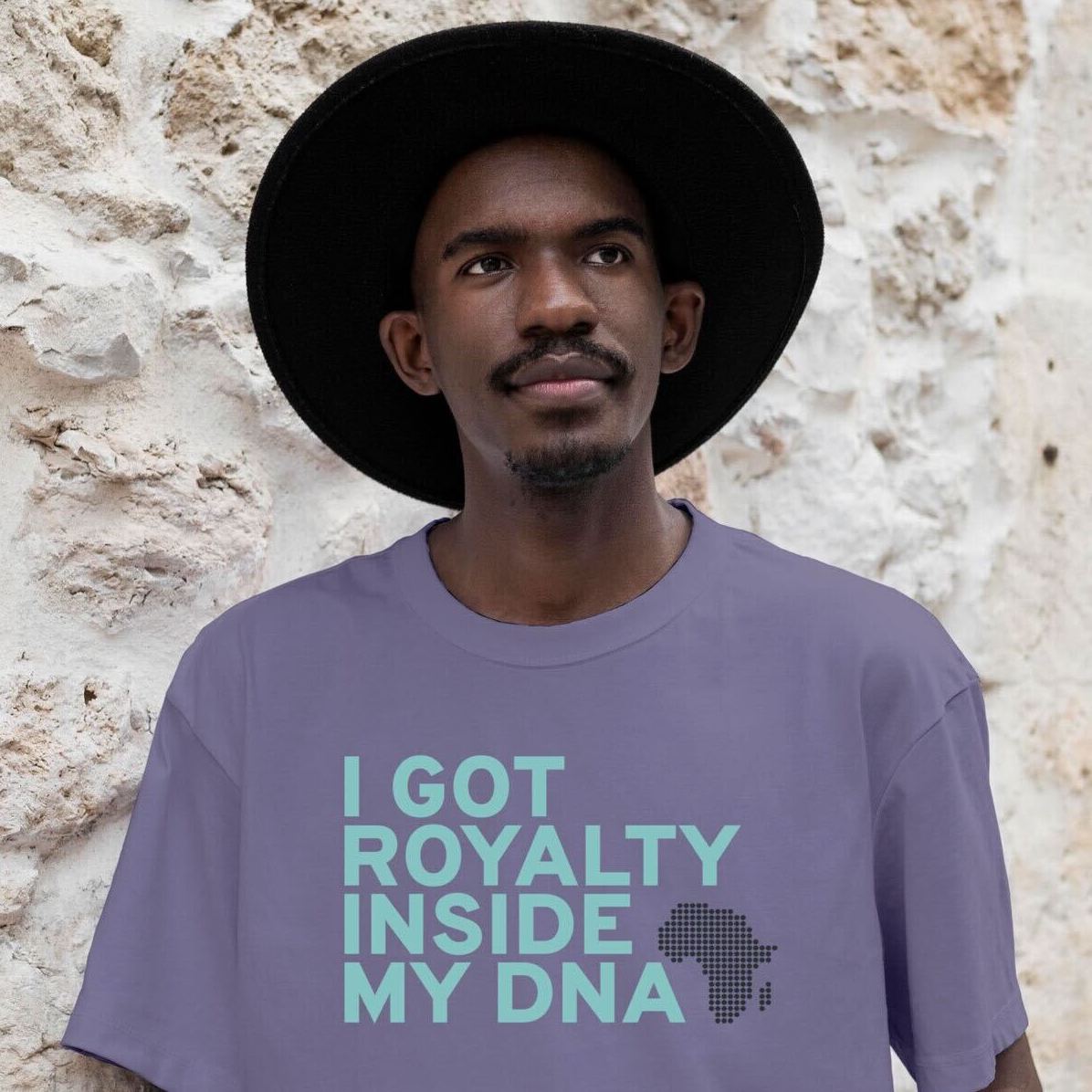 "I Got Royalty Inside My DNA" T-shirt - African Ancestry