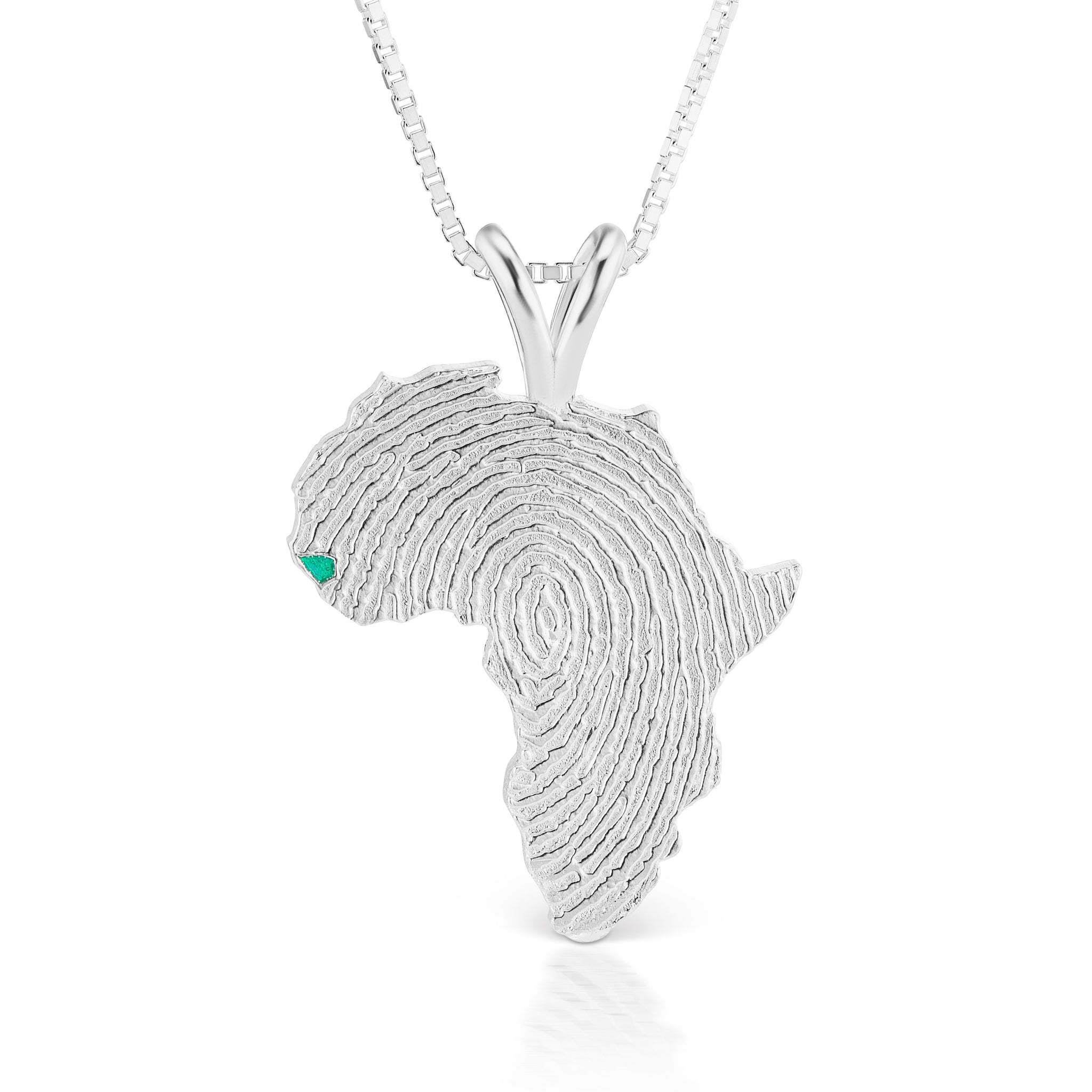 Silver Zebra Africa Pendant | Resinate Collection